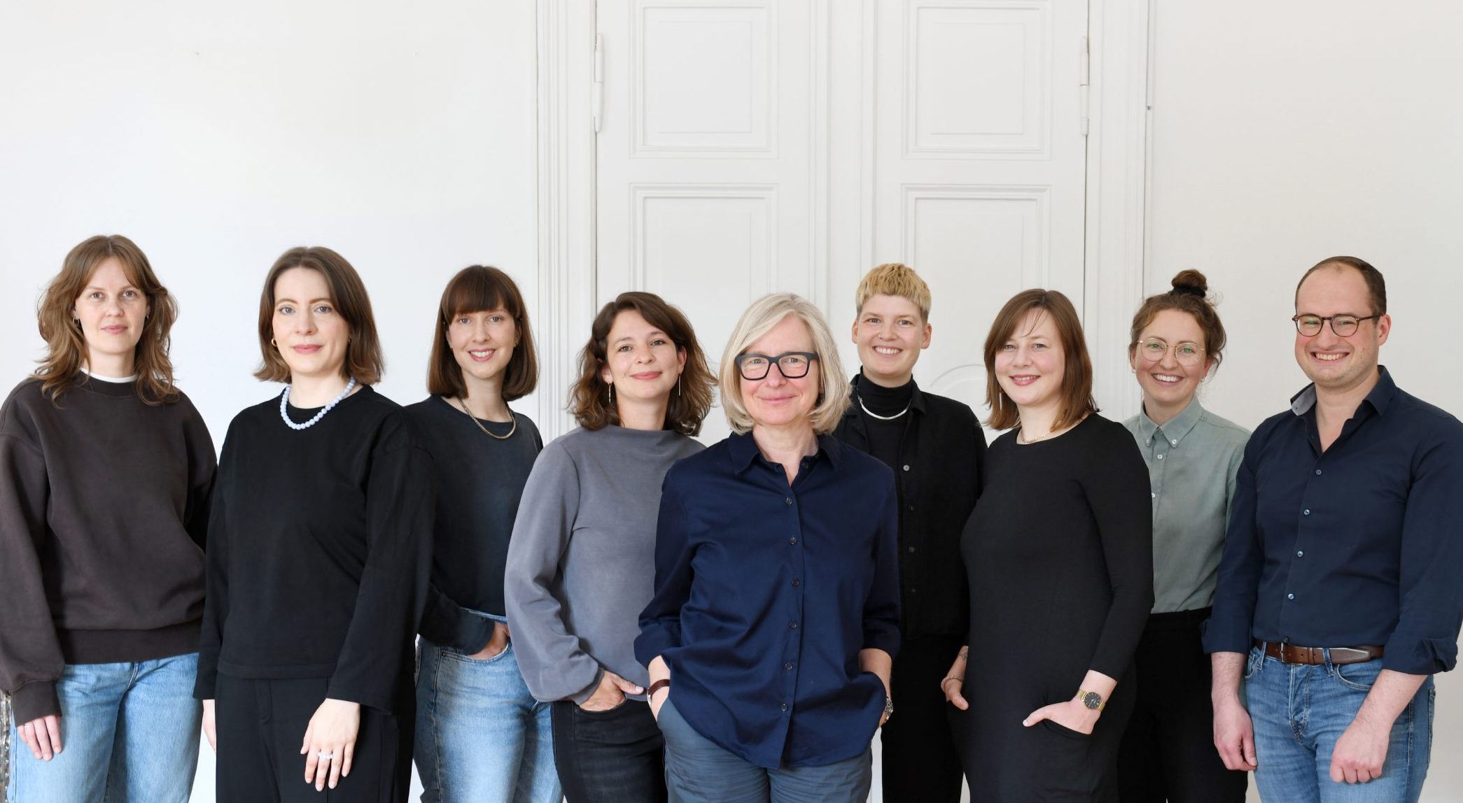 Von links nach rechts: Hannah Vogel, Alice Herzog, Judith Tetzlaff, Katrin Ritte, Tatjana Kirchner, Mathilde Sommer, Julia Marquardt, Juliane Noßack, Leonard Schroeder
